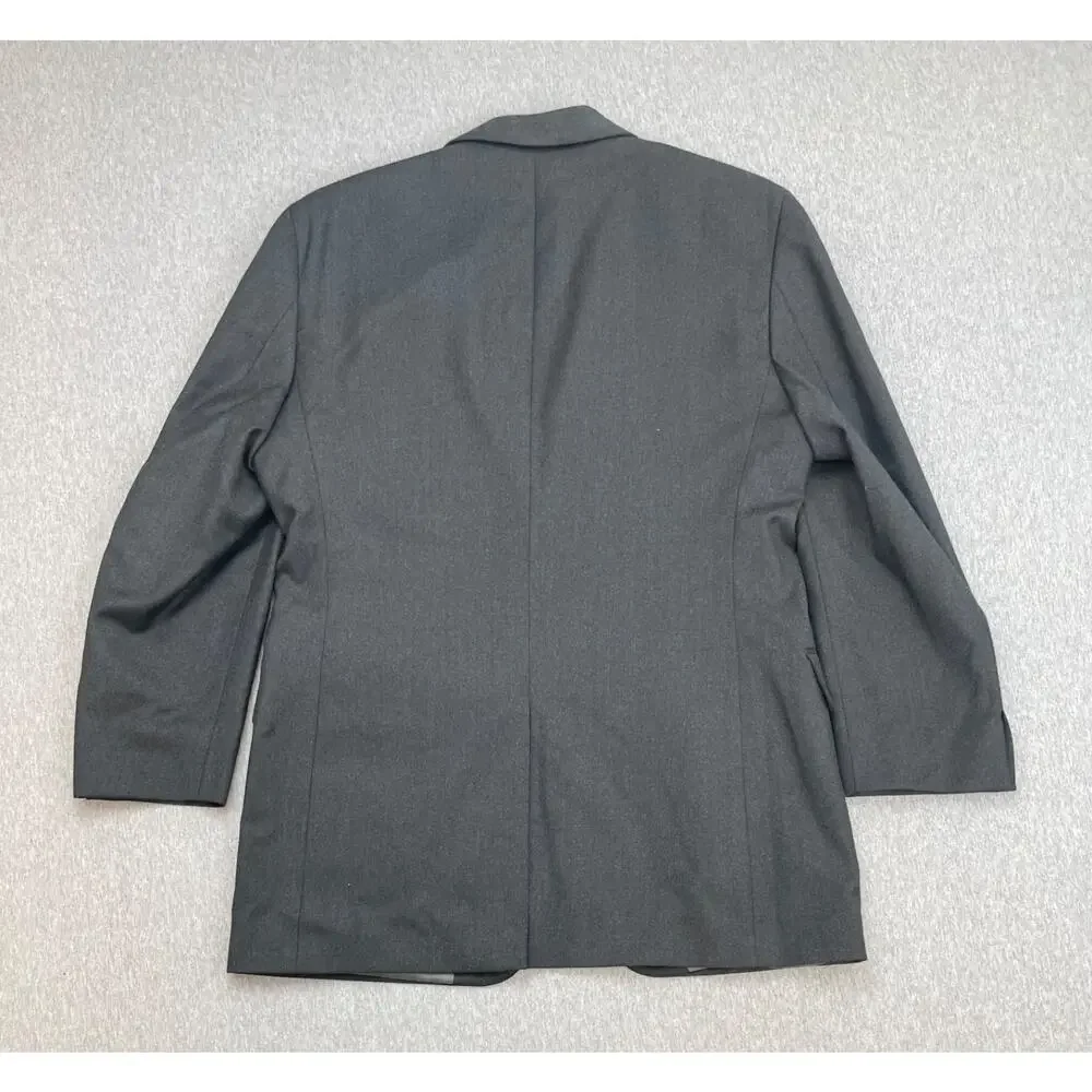 Jos A Bank Blazer Mens 40R Gray Wool Cashmere Blend 2-Button Single Breast Lined